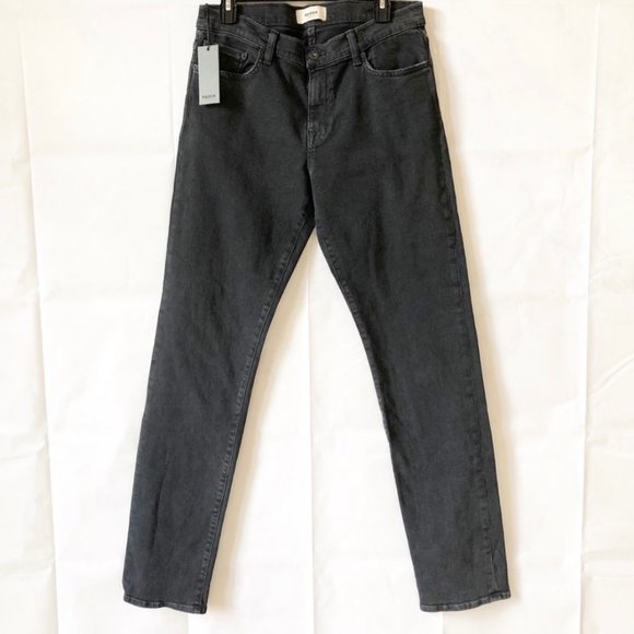 Baldwin Henley Slim Straight Jean Smoke Charcoal